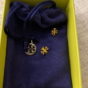 Tory Burch gold stud earrings